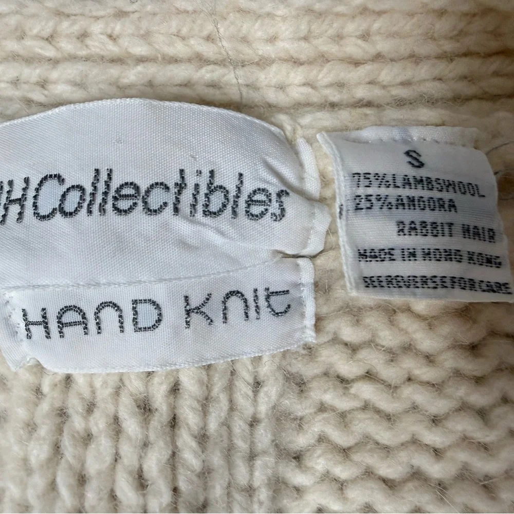 JH Collectibles Cardigan Sweater Wool Angora Cable Knit Women Small - Picture 2 of 2